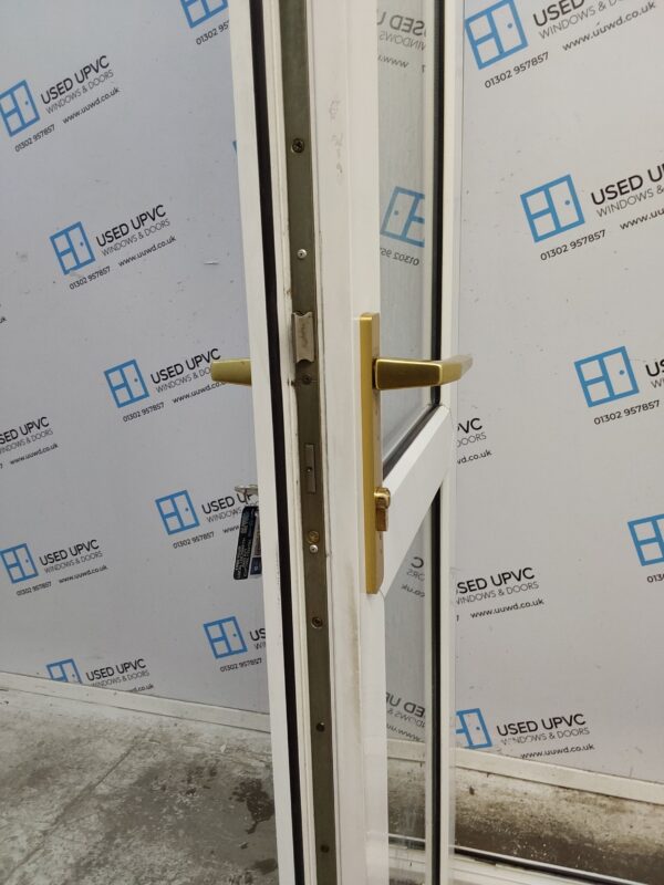 Used White Upvc French Doors 1355mm x 2000mm (Reduce To 1325mm) EA7 - Image 5