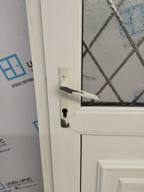 Used White Upvc Back Door 895mm x 2060mm 0339 - Image 5