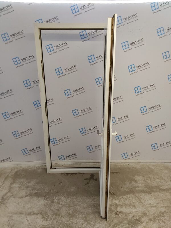 Used White Upvc Back Door 895mm x 2060mm 0339 - Image 3