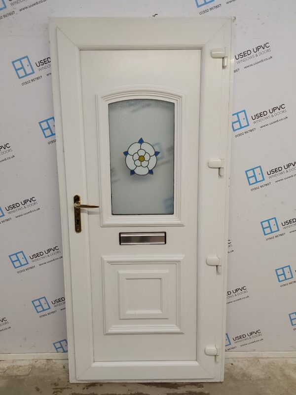 Used White Upvc Front Door 925mm x 2030mm (reduce to 905mm) 0528 - Image 2