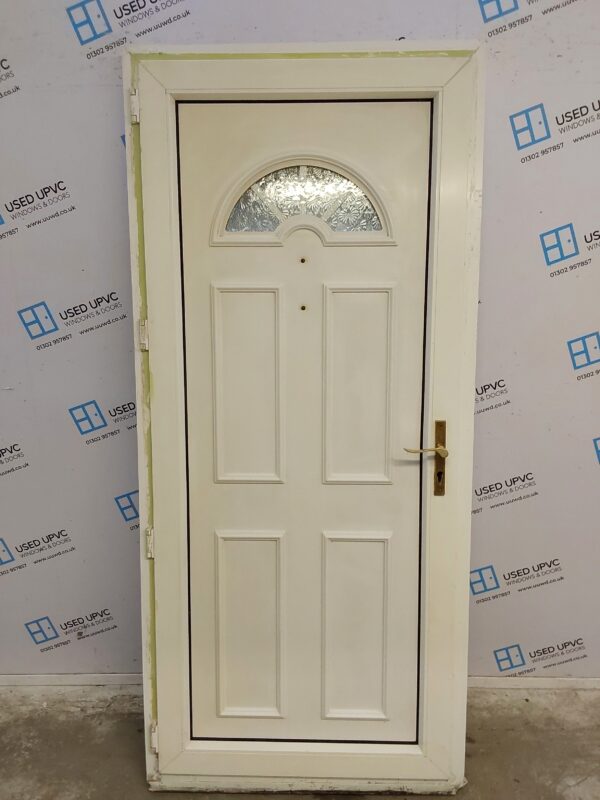 Used White Upvc Back Door 920mm x 2060mm 0724 - Image 2