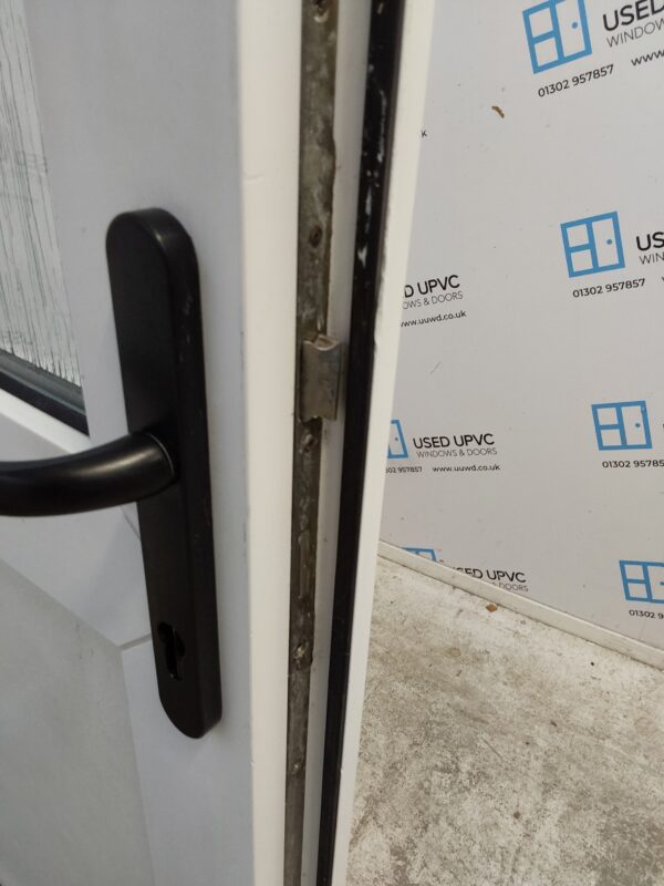 Used White Upvc Back Door 865mm x 2035mm 0690 - Image 7