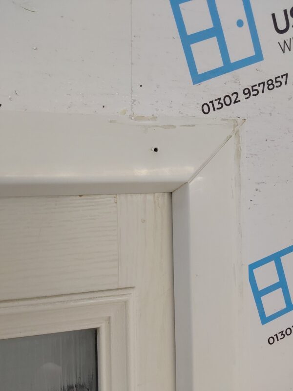 Used White Composite Back Door 820mm x 2070mm 0669 - Image 11