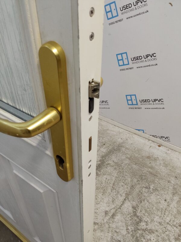 Used White Composite Back Door 820mm x 2070mm 0669 - Image 13
