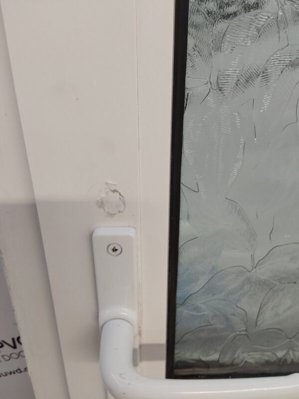 Used White Upvc Back Door 870mm x 2035mm 0607 - Image 4