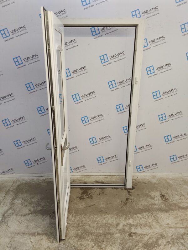 Used White Upvc Front Door 915mm x 2060mm (reduce to 900mm) 0419 - Image 3