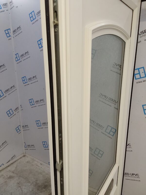 Used White Upvc Front Door 915mm x 2060mm (reduce to 900mm) 0419 - Image 4
