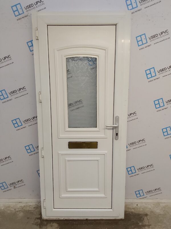 Used White Upvc Front Door 895mm x 2090mm 0094 - Image 2