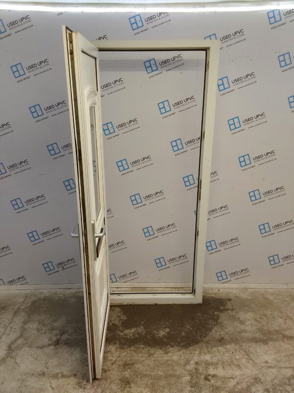 Used White Upvc Front Door 895mm x 2090mm 0094 - Image 3
