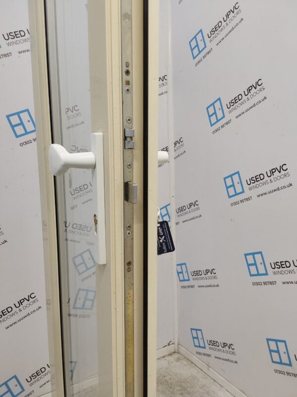 Used Cream Upvc French Doors (Outwards Opening) 1185mm x 2045mm EA1 - Image 4