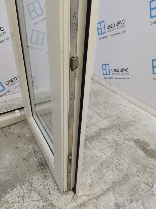Used Cream Upvc French Doors (Outwards Opening) 1185mm x 2045mm EA1 - Image 5
