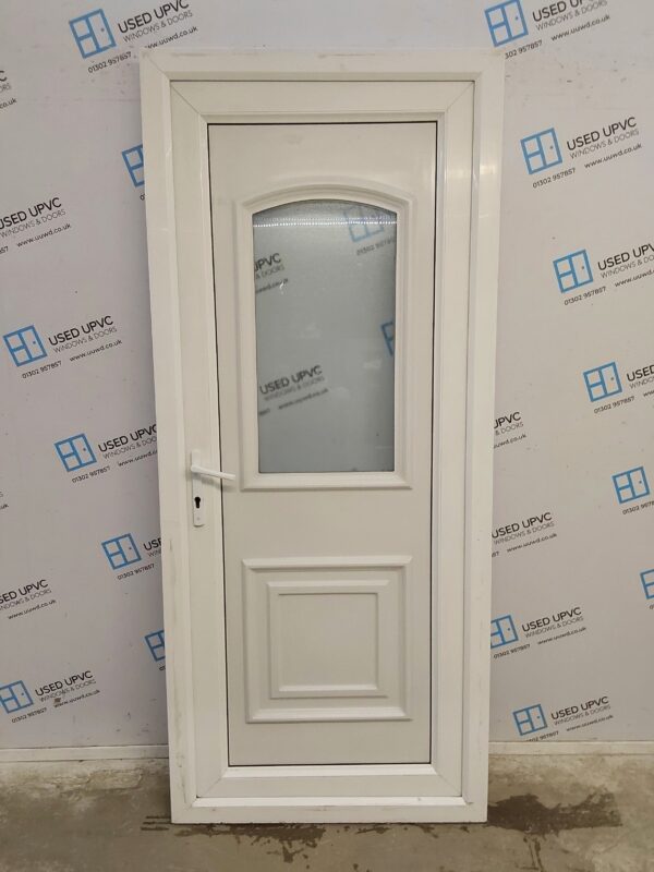Used White Upvc Back Door (Outwards Opening) 895mm x 2070mm 0803 - Image 6