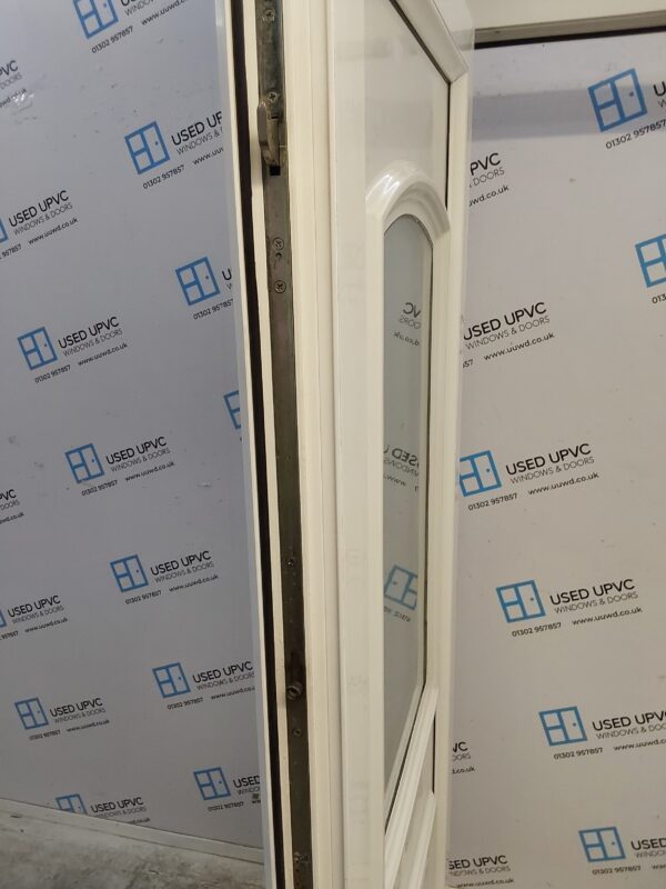 Used White Upvc Back Door (Outwards Opening) 895mm x 2070mm 0803 - Image 3