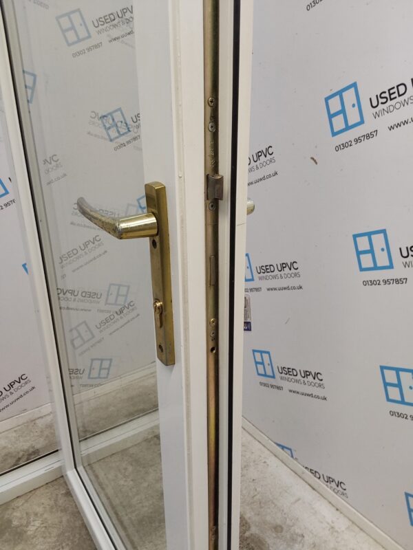 Used White Upvc French Doors 1780mm x 2115mm EA9 - Image 4