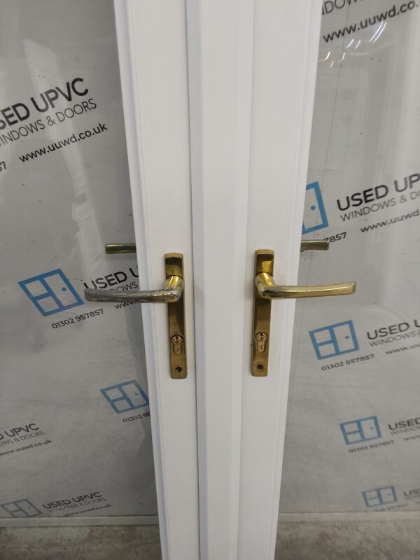 Used White Upvc French Doors 1780mm x 2115mm EA9 - Image 9