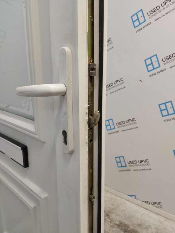 Used White Upvc Front Door 905mm x 2060mm (Reduce To 890mm) 0789 - Image 5