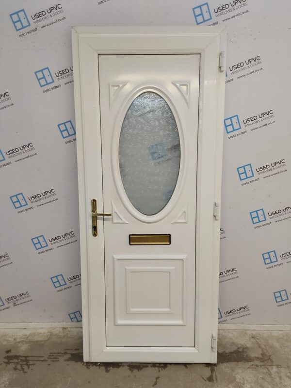 Used White Upvc Front Door 880mm x 2085mm 0755 - Image 2