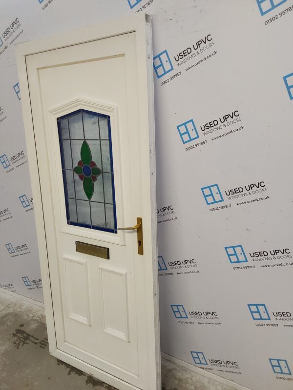 Used White Upvc Front Door 895mm x 2070mm 0703 - Image 8
