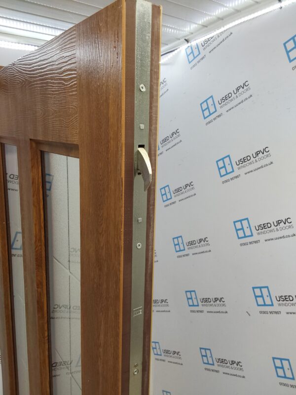 Used Oak Composite Front Door 905mm x 2085mm 0694 - Image 4