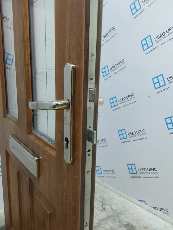 Used Oak Composite Front Door 905mm x 2085mm 0694 - Image 5