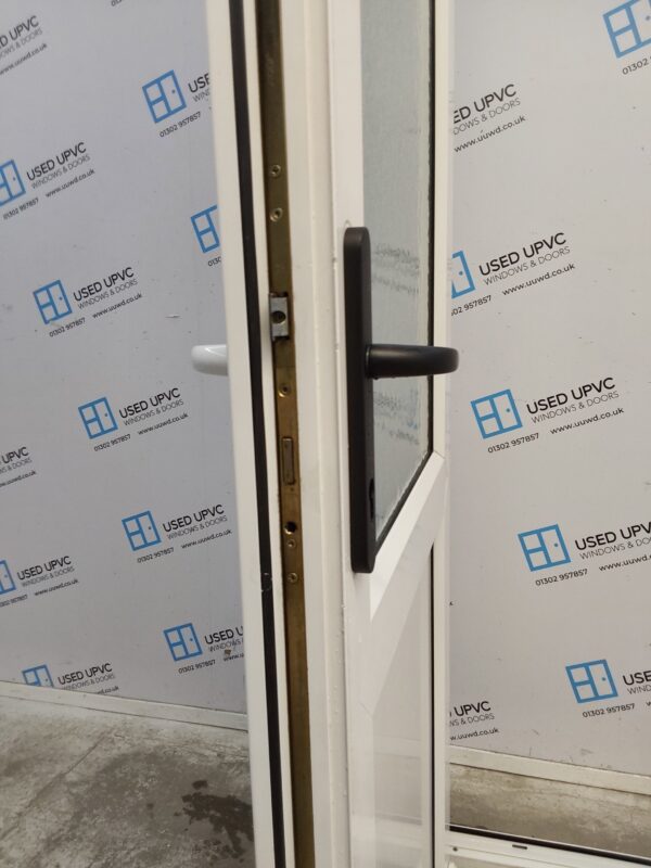 Used White Upvc Back Door 850mm x 2050mm (Reduce To 835mm) 0579 - Image 5