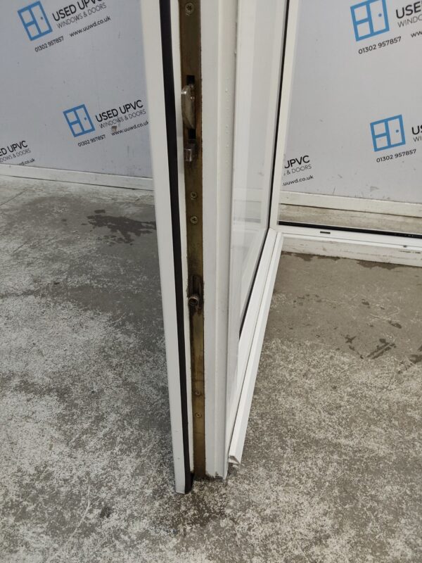 Used White Upvc Back Door 850mm x 2050mm (Reduce To 835mm) 0579 - Image 6