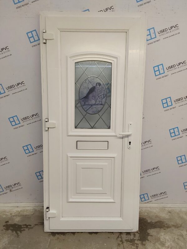 Used White Upvc Front Door 910mm x 2015mm (Reduce To  880mm) 0544 - Image 2