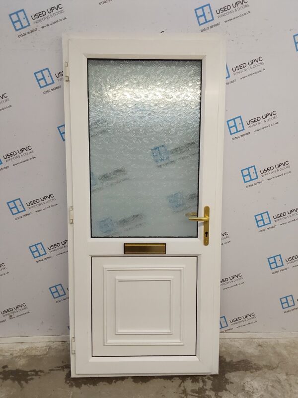 Used White Upvc Front Door 925mm x 2050mm 0529 - Image 2