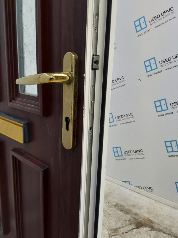 Used Rosewood Upvc Front Door 915mm x 2065mm 0137 - Image 5