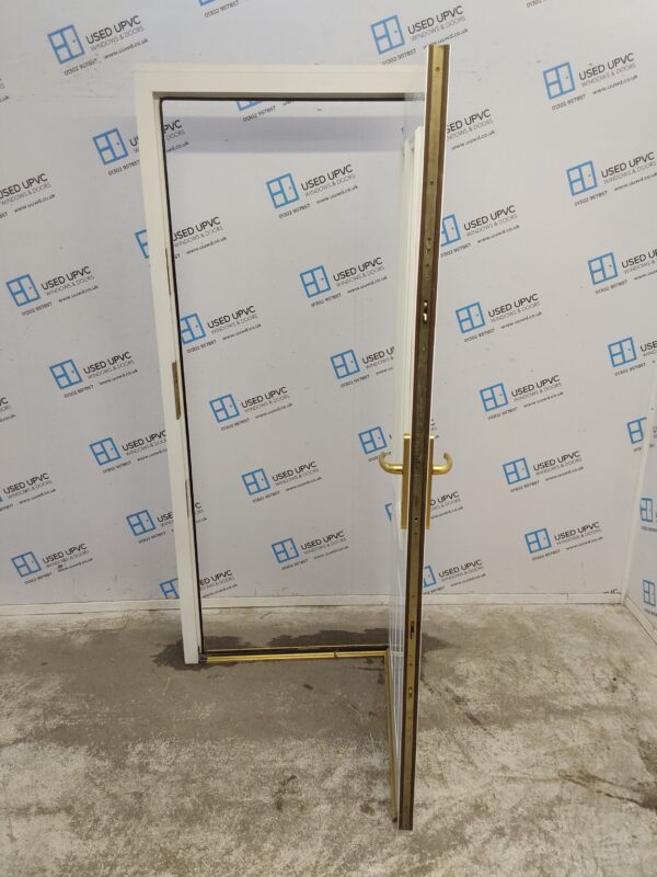 Used White Upvc Back Door 860mm x 1995mm (Reduce To 1975mm) 0094 - Image 3