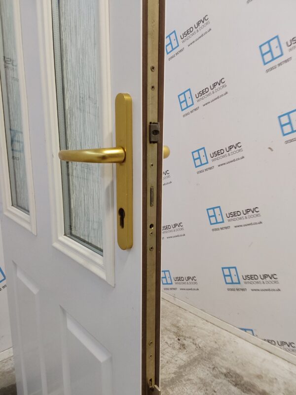 Used White Upvc Back Door 860mm x 1995mm (Reduce To 1975mm) 0094 - Image 5