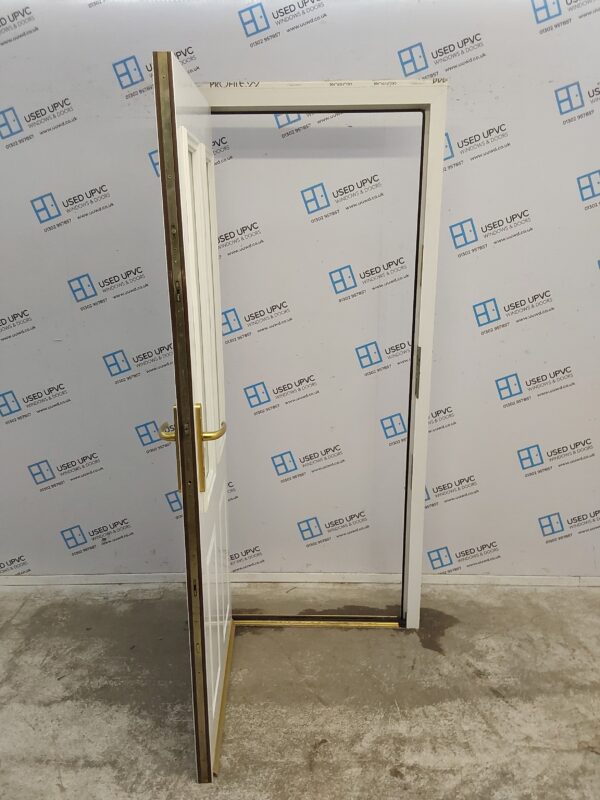 Used White Upvc Back Door 850mm x 2005mm (Reduce To 1985mm) C6003 - Image 3