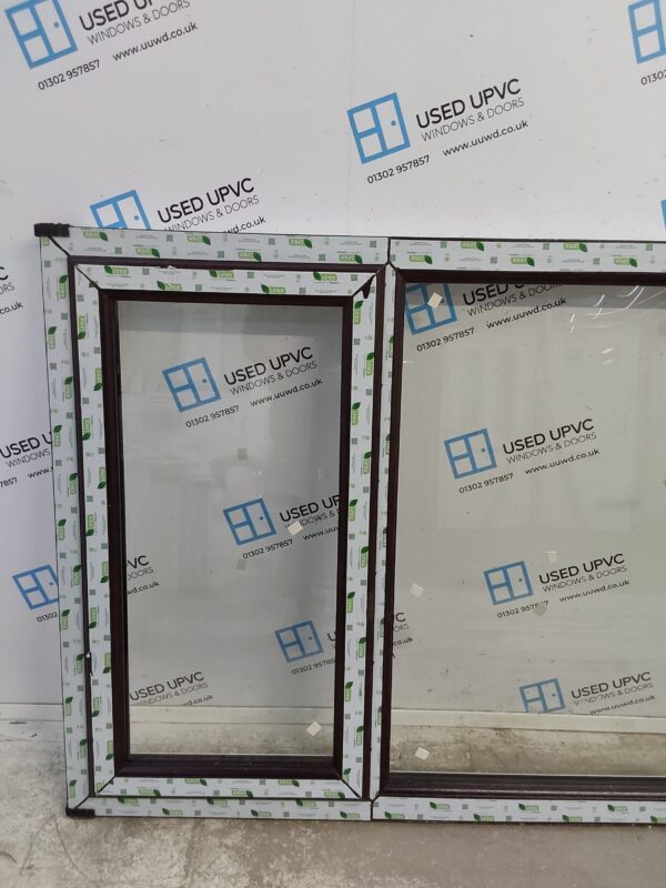 Brand New Rosewood Upvc Window 2420mm x 1160mm LW0065 - Image 4