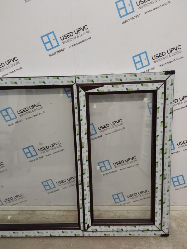 Brand New Rosewood Upvc Window 2420mm x 1160mm LW0065 - Image 5