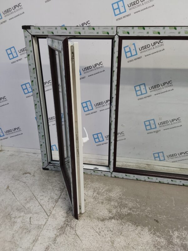 Brand New Rosewood Upvc Window 2420mm x 1160mm LW0065 - Image 6