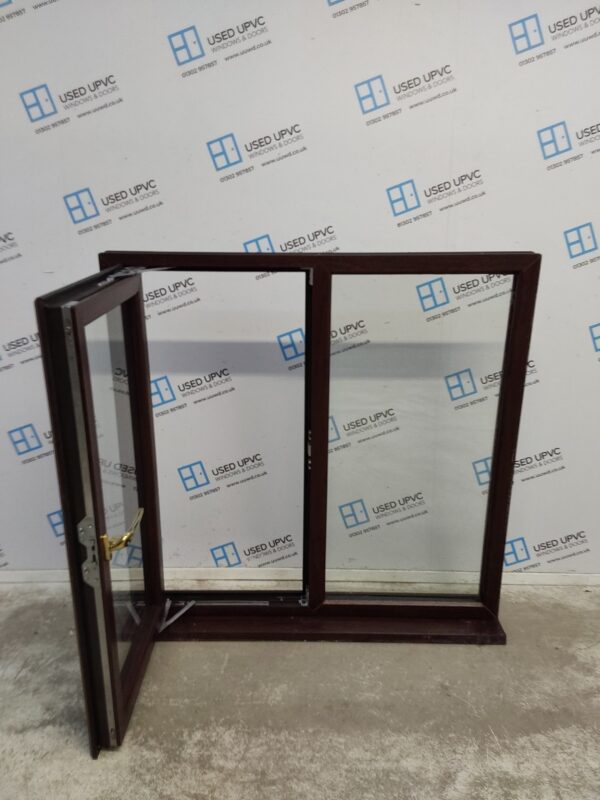 Used Rosewood Upvc Window 1180mm x 1180mm LW0135 - Image 3