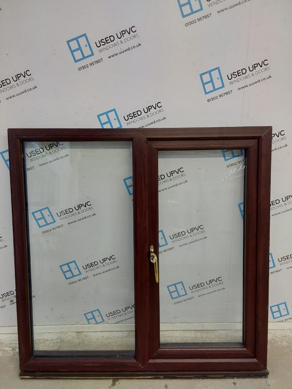 Used Rosewood Upvc Window 1180mm x 1180mm LW0135 - Image 2