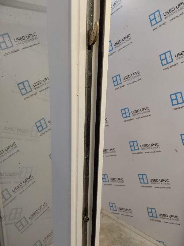Used White Upvc Full Glass Back Door 840mm x 2030mm 0803 - Image 5