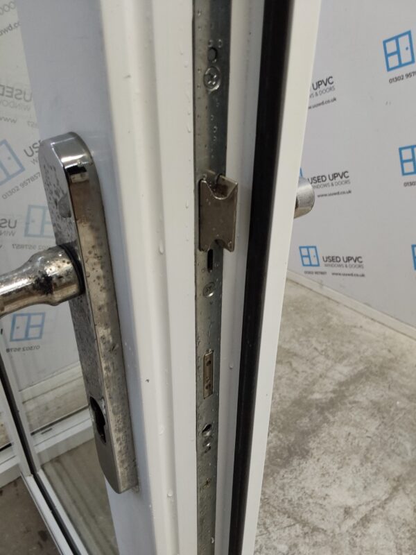 Used White Upvc Full Glass Back Door 840mm x 2030mm 0803 - Image 6