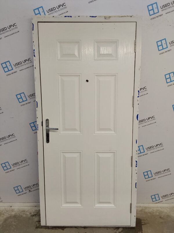 Used White Composite Door 1000mm x 2085mm 0612 - Image 2