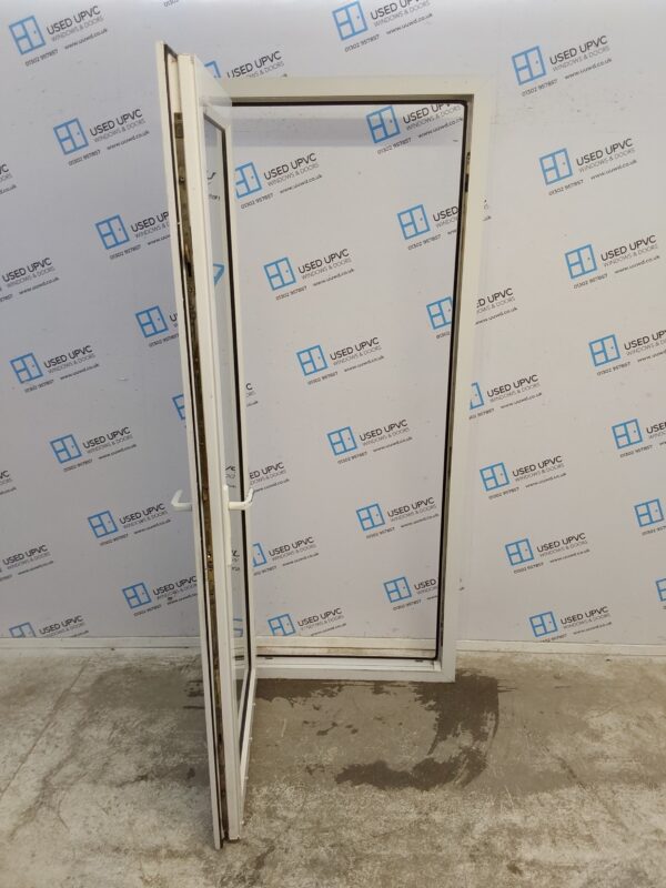 Used White Upvc Full Glass Back Door 840mm x 2055mm 0584 - Image 3