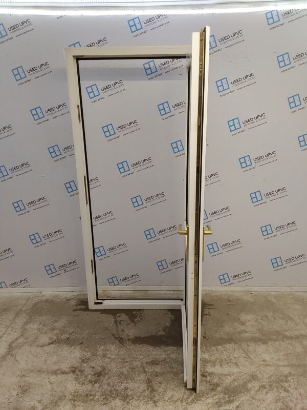 Used White Upvc Back Door 920mm x 2055mm 0430 - Image 3