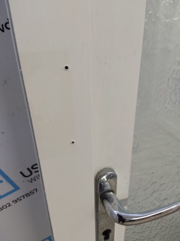 Used White Upvc Full Glass Back Door 935mm x 2025mm (reduce to 920mm) 0394 - Image 6
