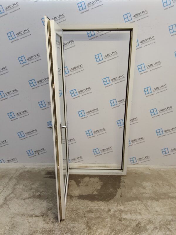 Used White Upvc Full Glass Back Door 935mm x 2025mm (reduce to 920mm) 0394 - Image 3