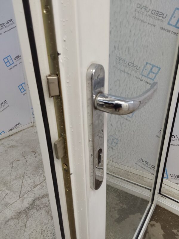Used White Upvc Full Glass Back Door 935mm x 2025mm (reduce to 920mm) 0394 - Image 8