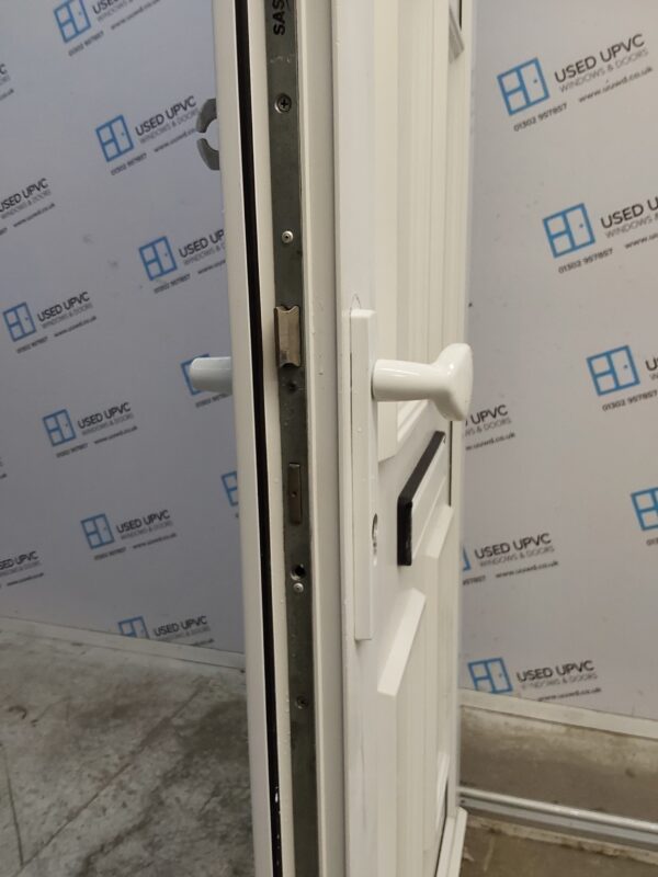 Used White Upvc Front Door 980mm x 2080mm (Reduce To 965mm) 0605 - Image 5