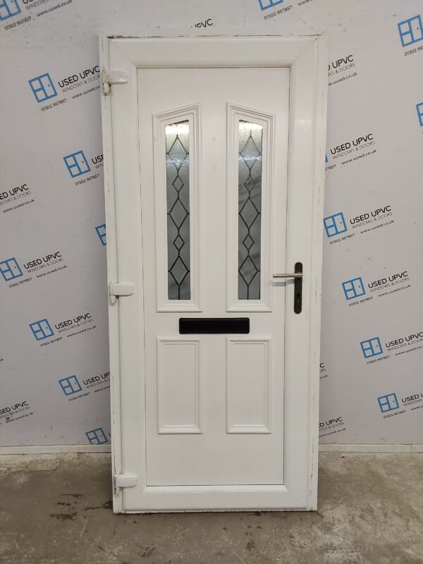 Used White Upvc Front Door 910mm x 2040mm 0554 - Image 2