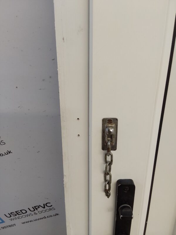 Used White Upvc Front Door 900mm x 2080mm 0498 - Image 9