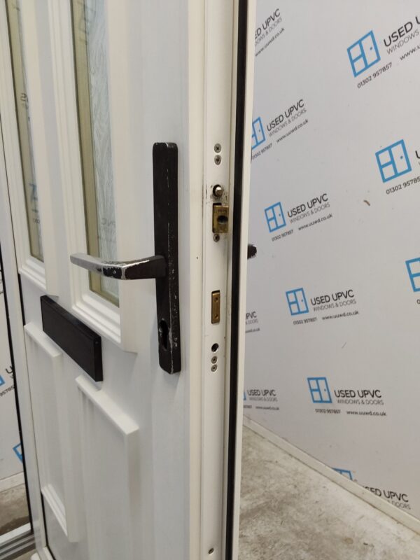 Used White Upvc Front Door 900mm x 2080mm 0498 - Image 5