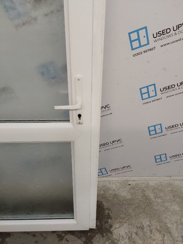Used White Upvc Back Door 910mm x 2065mm 0458 - Image 11